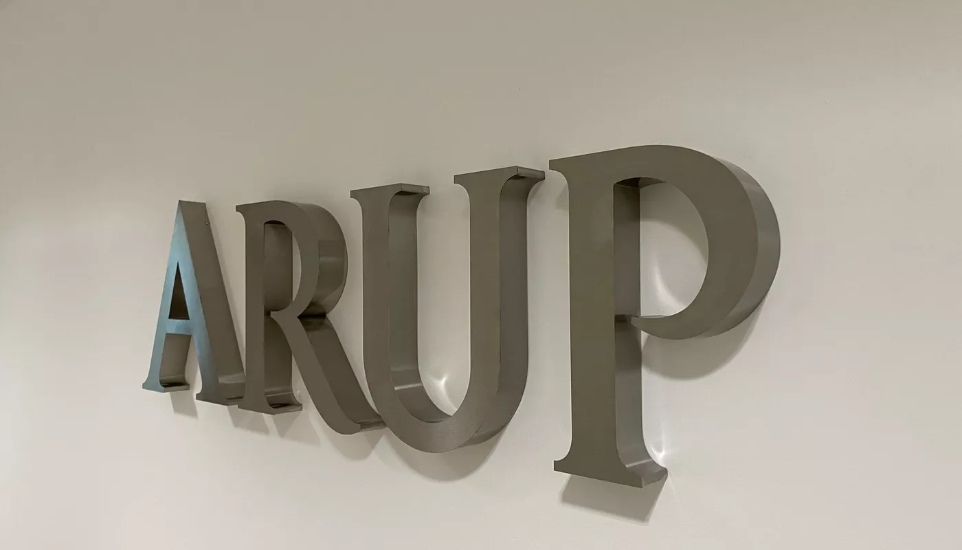 Arup Signage project sign